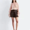 Shorts en satin coupe A
