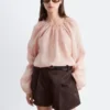 Shorts en satin coupe A