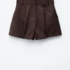 Shorts en satin coupe A
