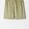 Shorts en satin à enfiler