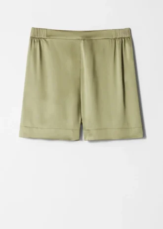 Shorts en satin à enfiler