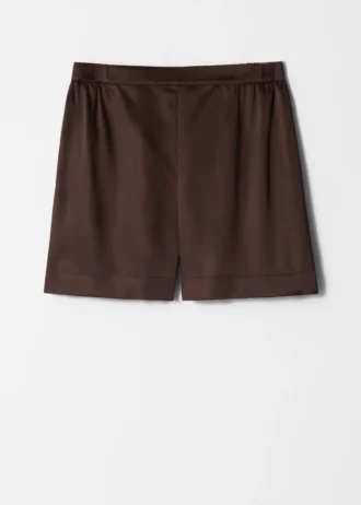 Shorts en satin à enfiler