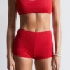 Shorty de bikini taille haute