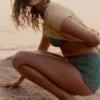 Slip de bikini taille haute