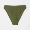 Slip de bikini taille haute texturé
