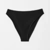 Slip de bikini taille haute texturé