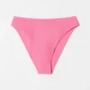 Slip de bikini taille haute texturé