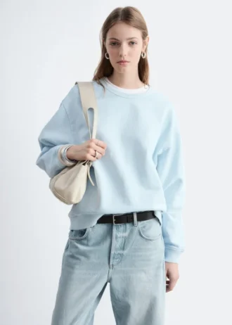 Sweat-shirt oversize en jersey de coton