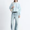 Sweat-shirt oversize en jersey de coton