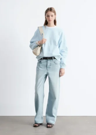 Sweat-shirt oversize en jersey de coton