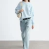 Sweat-shirt oversize en jersey de coton