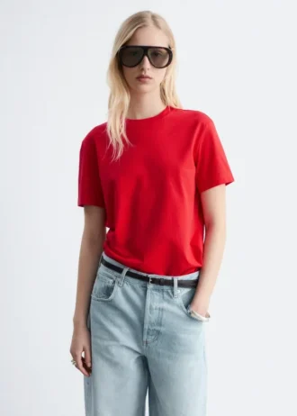 T-shirt à col rond en coton
