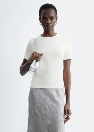 T-shirt côtelé
