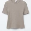 T-shirt côtelé