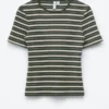 T-shirt côtelé
