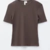 T-shirt côtelé