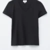 T-shirt en coton à col en V