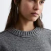 T-shirt en maille côtelée