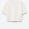 T-shirt en maille côtelée