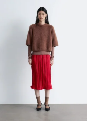 T-shirt en maille mélangée mohair