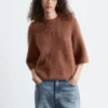 T-shirt en maille mélangée mohair