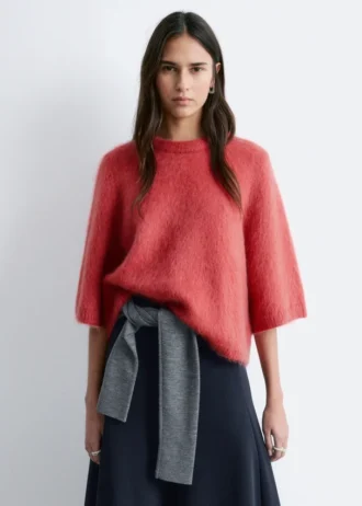 T-shirt en maille mélangée mohair