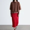 T-shirt en maille mélangée mohair