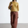 T-shirt en maille mélangée mohair