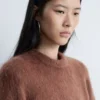 T-shirt en maille mélangée mohair