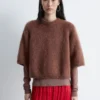 T-shirt en maille mélangée mohair