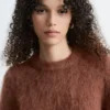 T-shirt en maille mélangée mohair