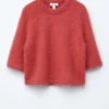 T-shirt en maille mélangée mohair
