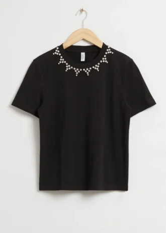 T-shirt orné de strass