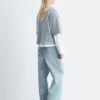 T-shirt oversize en coton rayé