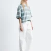 T-shirt oversize en coton rayé