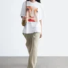 T-shirt oversize imprimé