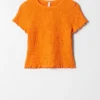 T-shirt smocké