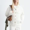 Veste ajustée en sergé de coton