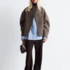 Veste asymétrique en laine