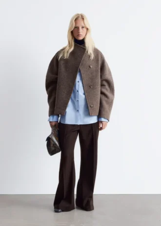 Veste asymétrique en laine
