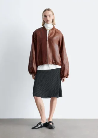 Veste aviateur en cuir