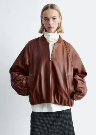 Veste aviateur en cuir