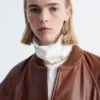 Veste aviateur en cuir