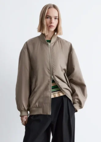 Veste bomber longue