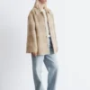 Veste chemise en laine à carreaux