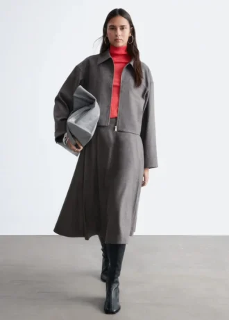 Veste courte en laine