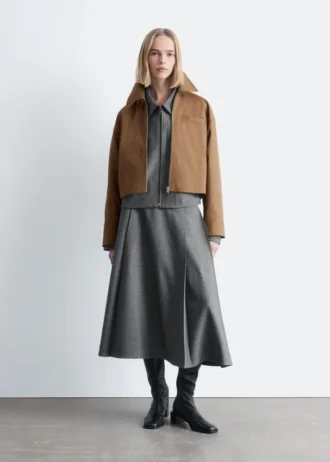 Veste courte en sergé
