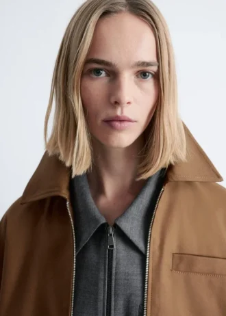 Veste courte en sergé