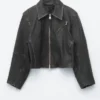 Veste de motard en cuir