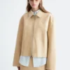 Veste en cuir décontractée